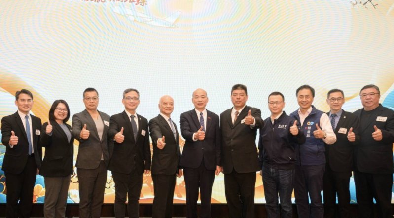 院長出席台北市航空貨運承攬商業同業公會春酒聯歡晚宴  韓國瑜：航空貨運是台灣經濟的翅膀，大家攜手打造台灣更美好的未來