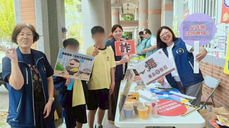 法治教育進校園！屏東執行分署前進崇文國中園遊會   趣味宣導打詐、揭弊與平權