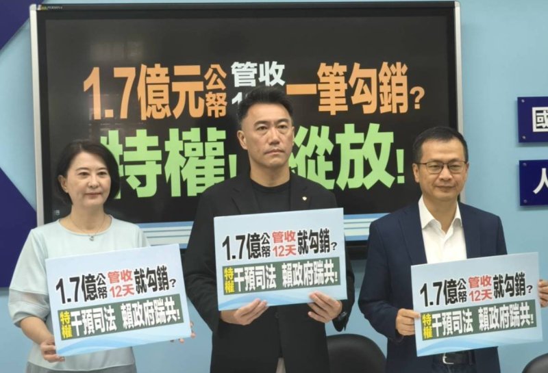 「1.7億元公帑 管收12天一筆勾銷?特權! 縱放！」