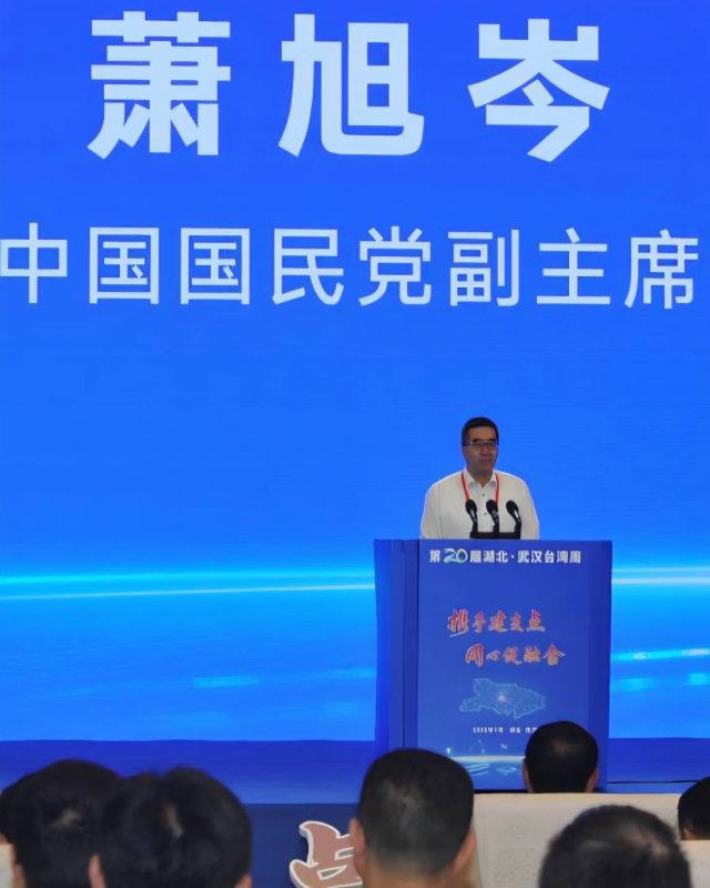 中國國民黨 蕭副主席：積極的國共關係是維繫台海和平穩定的中流砥柱