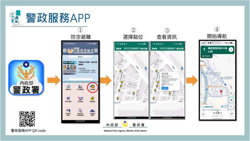 結合 2026 城鎮韌性防空演習！東港警分局大力宣導「警政服務 APP」與防空避難處所查詢