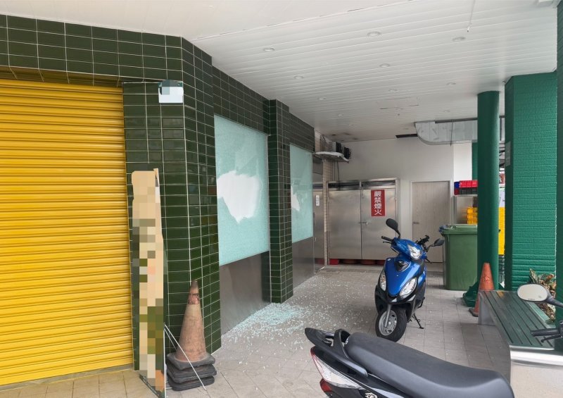 便當店玻璃遭毀損　鼓山警積極偵辦追查涉案人