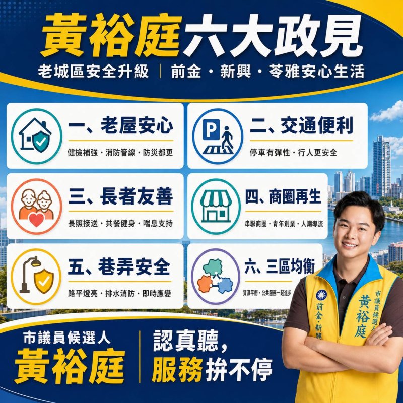黃裕庭完成登記投入第八選區　呼籲集中選票守住國民黨關鍵第二席